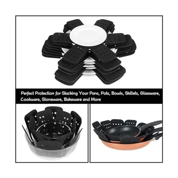 BYKITCHEN Protector de sartén con estrellas juego de 12 y