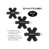 BYKITCHEN Protector de sartén con estrellas juego de 12 y