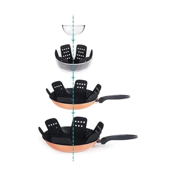 BYKITCHEN Protector de sartén con estrellas juego de 12 y