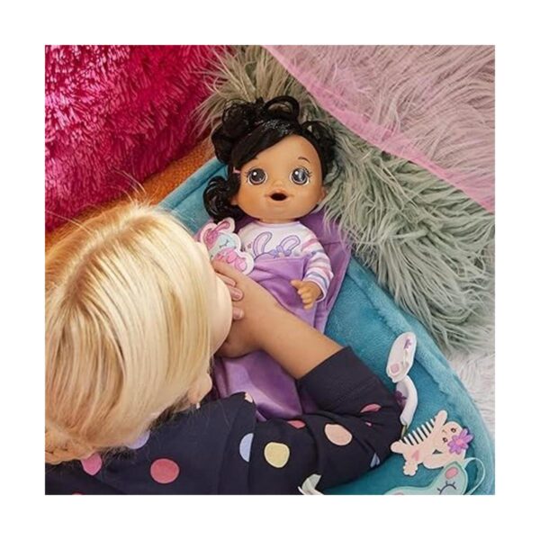 Baby Alive Muñeca de bebé Bunny para fiestas de pijamas_6