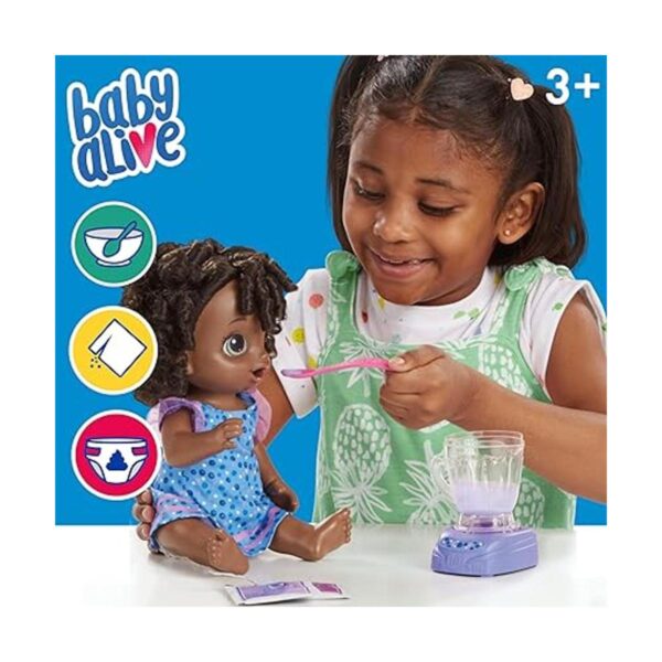 Baby Alive Muñeca mágica mezcladora de arándanos con_2