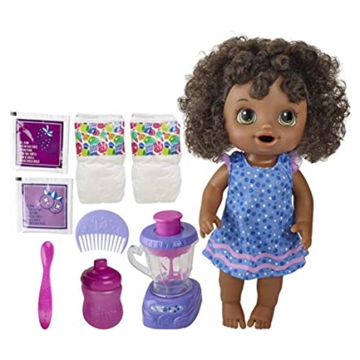 Baby Alive Muñeca mágica mezcladora de arándanos con
