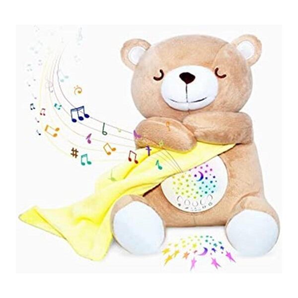 Baby Sound Soother Cry Activated Sensor Toy Bear White_1