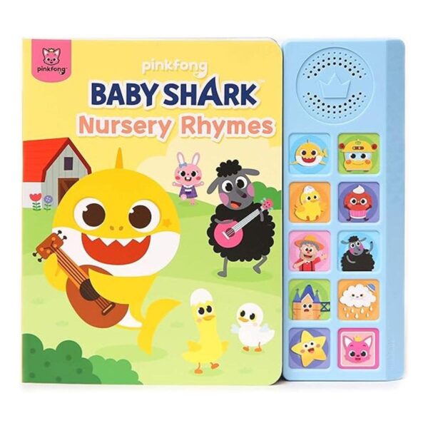 Baby Shark Libro de sonido de 10 botones para rimas de_1