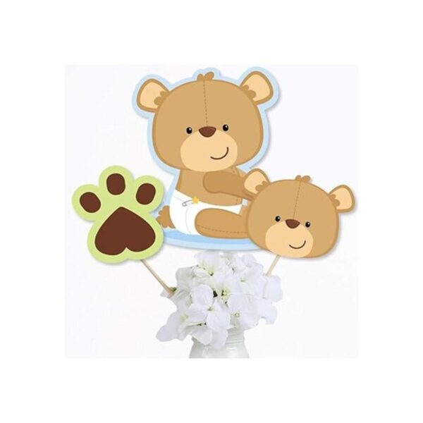 Baby Boy Teddy Bear Palillos de centro de ducha para_2