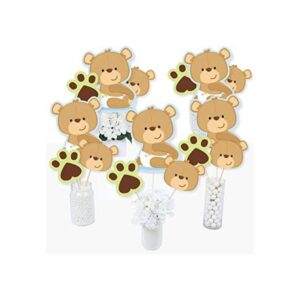 Baby Boy Teddy Bear Palillos de centro de ducha para_1