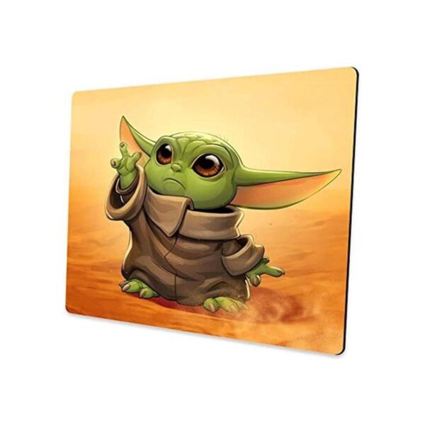 Baby Yoda Alfombrilla de ratón rectangular antideslizante_1
