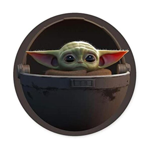 Baby Yoda Alfombrilla de ratón para juegos de goma_1