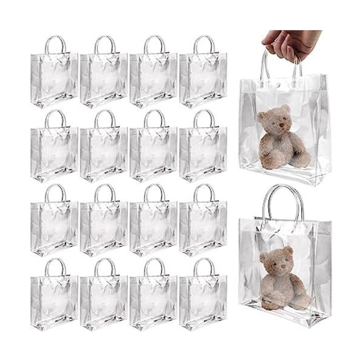 BadenBach 16 bolsas de regalo de plástico transparente con