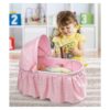 Badger Basket Cuna plegable para muñecas con tela capullo_3