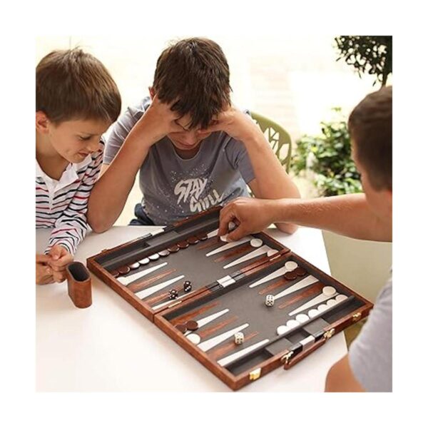 Backgammon Set Juego de mesa de backgammon clásico de 15_3