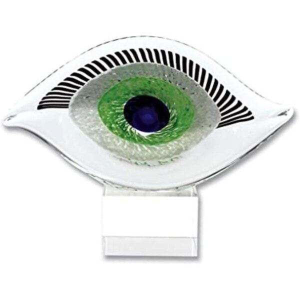 Badash Visionary Good Luck Eye Centro de mesa de cristal_1