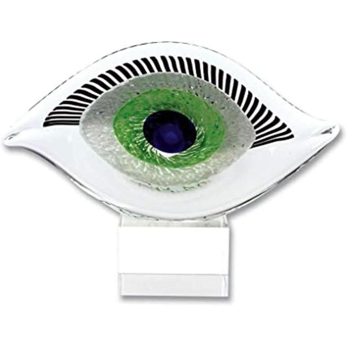 Badash Visionary Good Luck Eye Centro de mesa de cristal