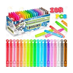 Bakatatoyz Paquete de 108 mini varita de burbujas de 18_1