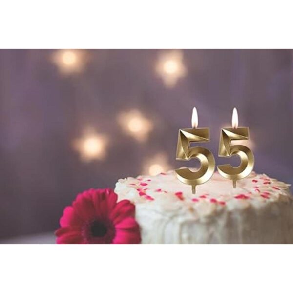Bailym Velas de 55 cumpleaños número 55 decoración de_3