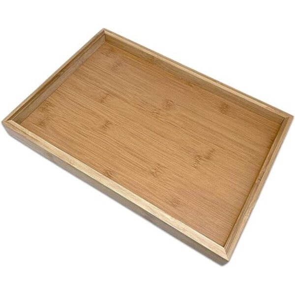 Bam Boo Bandeja rectangular de bambú natural para_1