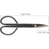 BambooMN Marca corte de bonsái negro de 7.2 pulgadas