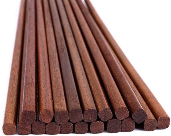 Bambú natural chino Hot Pot palillos 10 pares set de