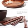 Bambú natural chino Hot Pot palillos 10 pares set de