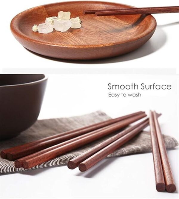 Bambú natural chino Hot Pot palillos 10 pares set de