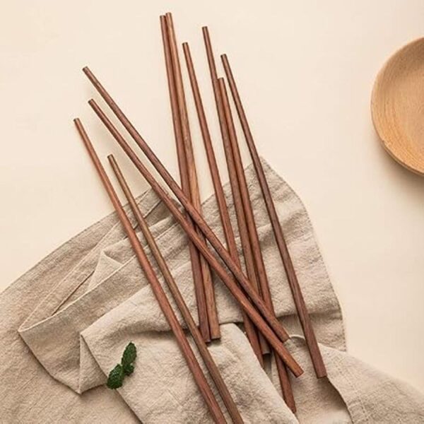 Bambú natural chino Hot Pot palillos 10 pares set de
