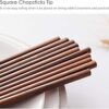 Bambú natural chino Hot Pot palillos 10 pares set de