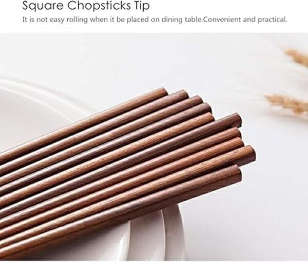 Bambú natural chino Hot Pot palillos 10 pares set de