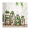 Bamworld 4 juegos de soportes para plantas para_1