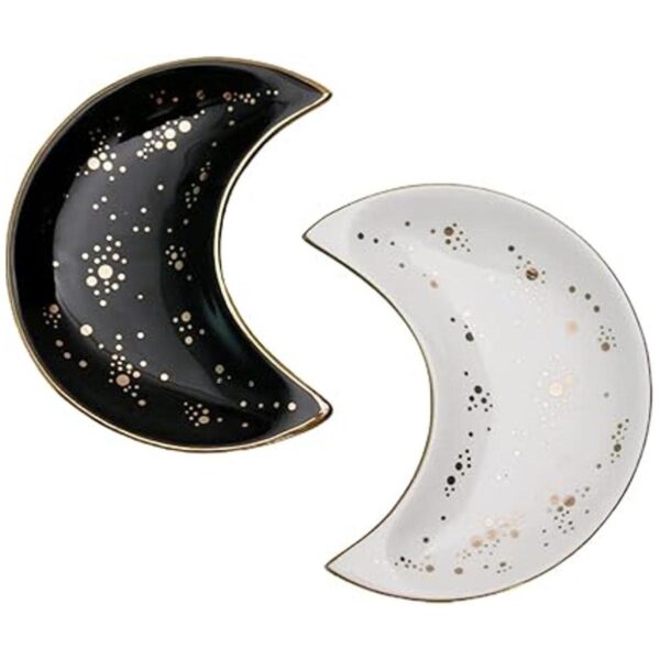 Bandeja de cerámica para joyas de luna plato decorativo_6