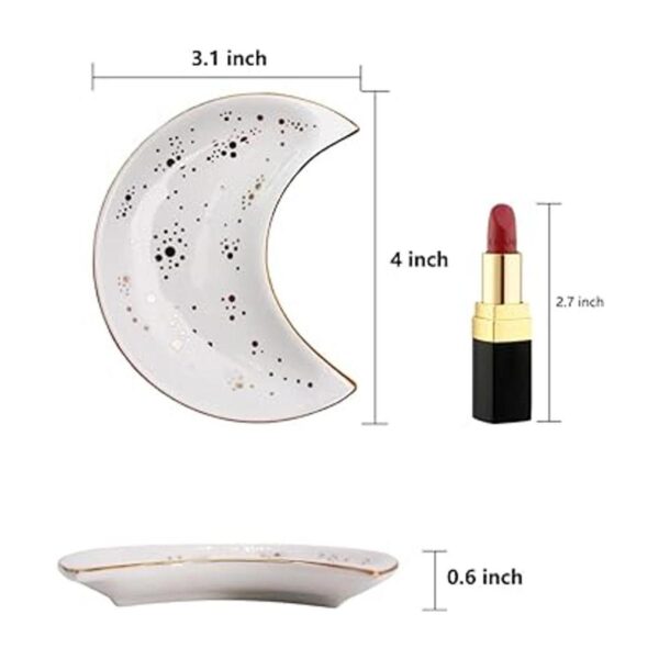 Bandeja de cerámica para joyas de luna pequeña plato_2
