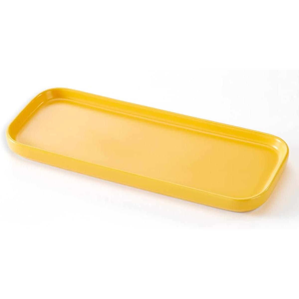 Bandeja de baño de cerámica bandeja organizadora de