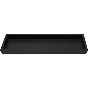 Bandeja de madera negra tocador bandeja para tanque de_1
