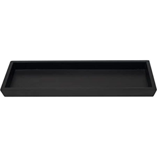 Bandeja de madera negra tocador bandeja para tanque de_1