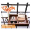Bandeja decorativa para servir de madera decoración del_4