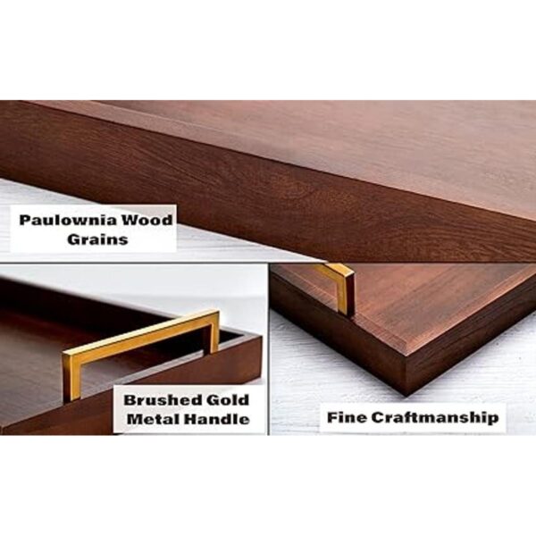 Bandeja decorativa para servir de madera decoración del_5