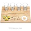 Bandeja para servir vasos de chupito con borde de sal_3