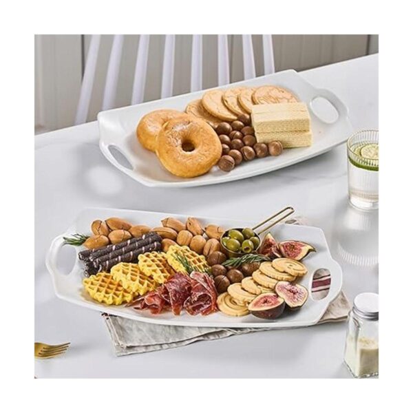 Bandeja para servir con asas bandeja rectangular grande