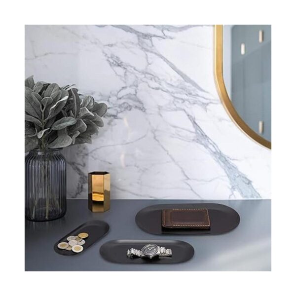 Bandeja organizadora negra juego de 3 placa decorativa_2