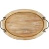 Bandeja ovalada para mesa de café decoración de madera de_5