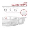 Bandejas de plástico para nachos de 22 onzas paquete de_3
