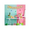Bandera de Jute Burlap Hello Summer Summer Lemon Party_3