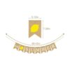 Bandera de Jute Burlap Hello Summer Summer Lemon Party_5
