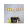 Bandera de Jute Burlap Hello Summer Summer Lemon Party_2