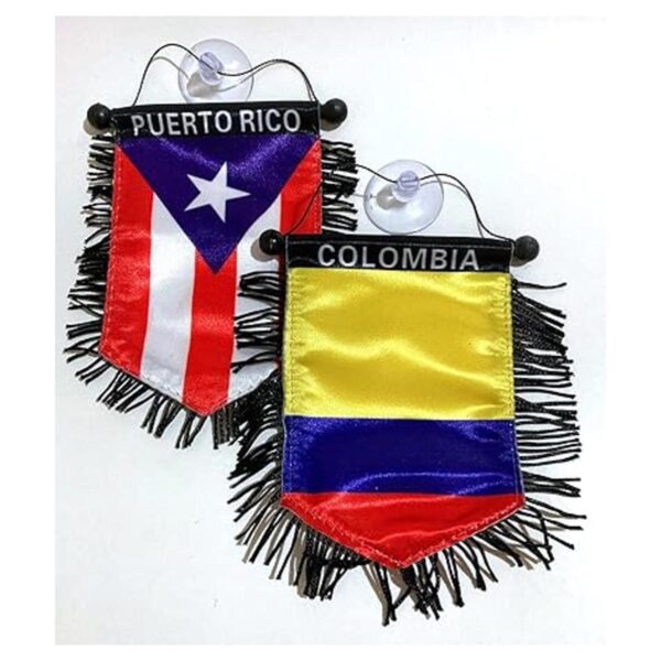 Bandera de Puerto Rico para coche accesorios de bandera