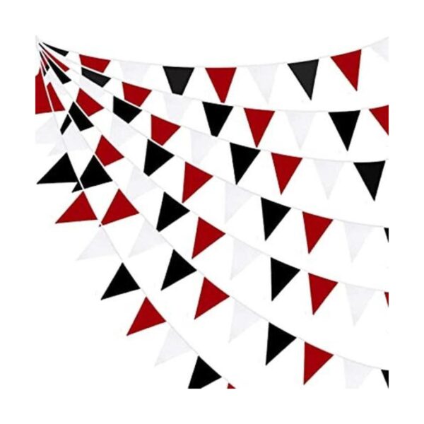 Bandera roja y blanca de 32.8 ft decoración de fiesta de