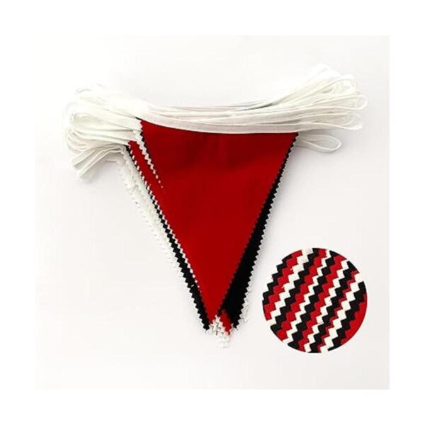 Bandera roja y blanca de 32.8 ft decoración de fiesta de