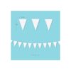 Banderines triangulares blancos de 40 pies banderines de_2