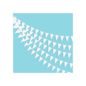 Banderines triangulares blancos de 40 pies banderines de_1