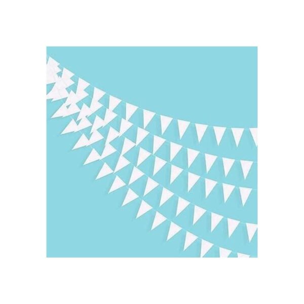 Banderines triangulares blancos de 40 pies banderines de_1