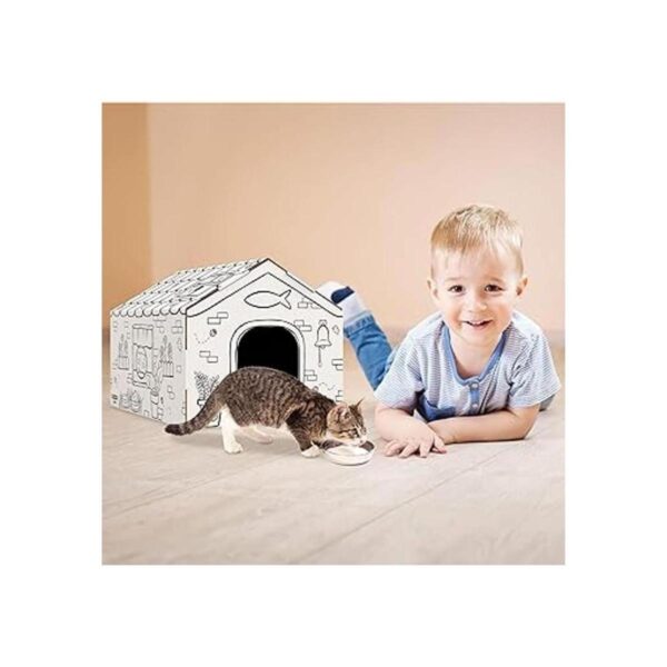 Bankers Box at Play Cat Playhouse Casa de juegos de